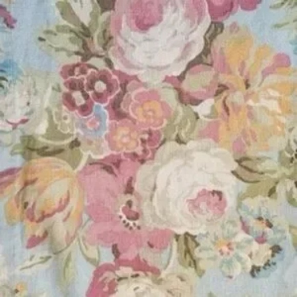 Waverly Spring Bling Vapor Scallop Window Valance Floral Shabby Chic - Picture 4 of 9